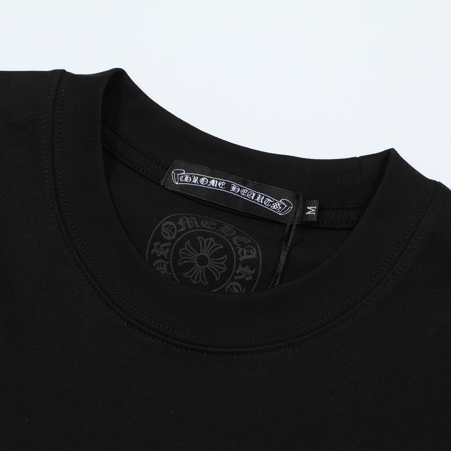 Chrome Heart T Shirts Chrome Hearts Pink Sanskrit Print Short Sleeve T-Shirt