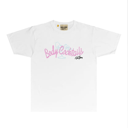 Gallery Dept T Shirt Retro Printed Loose Short-Sleeved Shirt