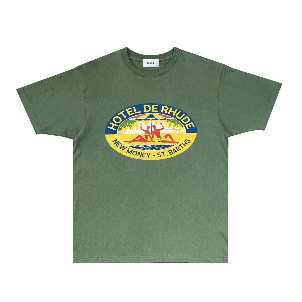 Rhude T-shirts Printed Trendy Pure Cotton