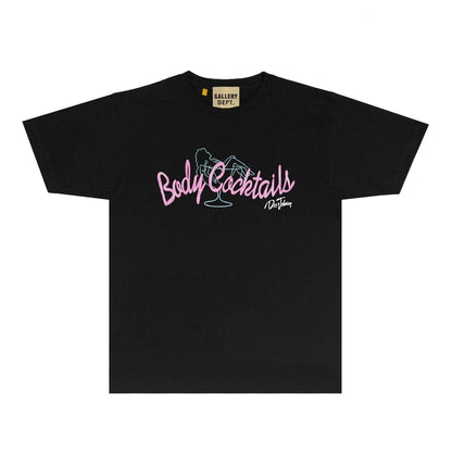 Gallery Dept T Shirt Retro Printed Loose Short-Sleeved Shirt