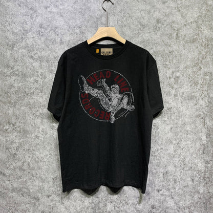 Gallery Dept T Shirt Retro Printed Loose Short-Sleeved Shirt