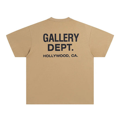 Mens T-shirts GALLERY DEPT printed round neck short-sleeved T-shirt pure cotton
