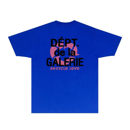 Gallery Dept T Shirt Retro Printed Loose Short-Sleeved Shirt