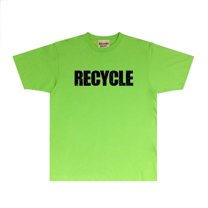 Gallery Dept T Shirt Retro Printed Loose Short-Sleeved Shirt
