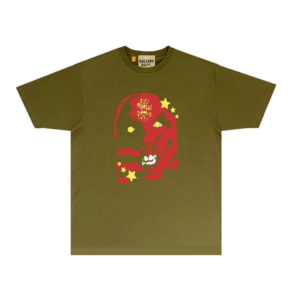 Gallery Dept T Shirt Retro Printed Loose Short-Sleeved Shirt