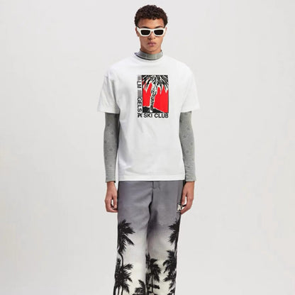 Palm Angels T-shirt Angel Alphabet Slogan Short Palm Sleeve T-shirt