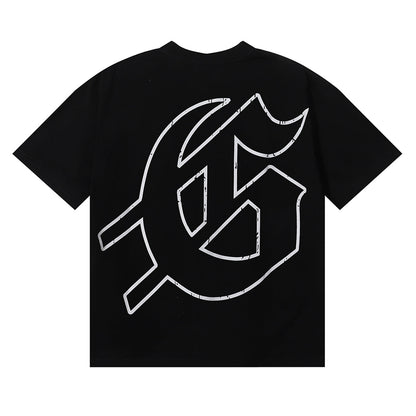 Godspeed T-shirts Skateboard Skull Junior Print Cotton Casual Short Sleeve Men and Women