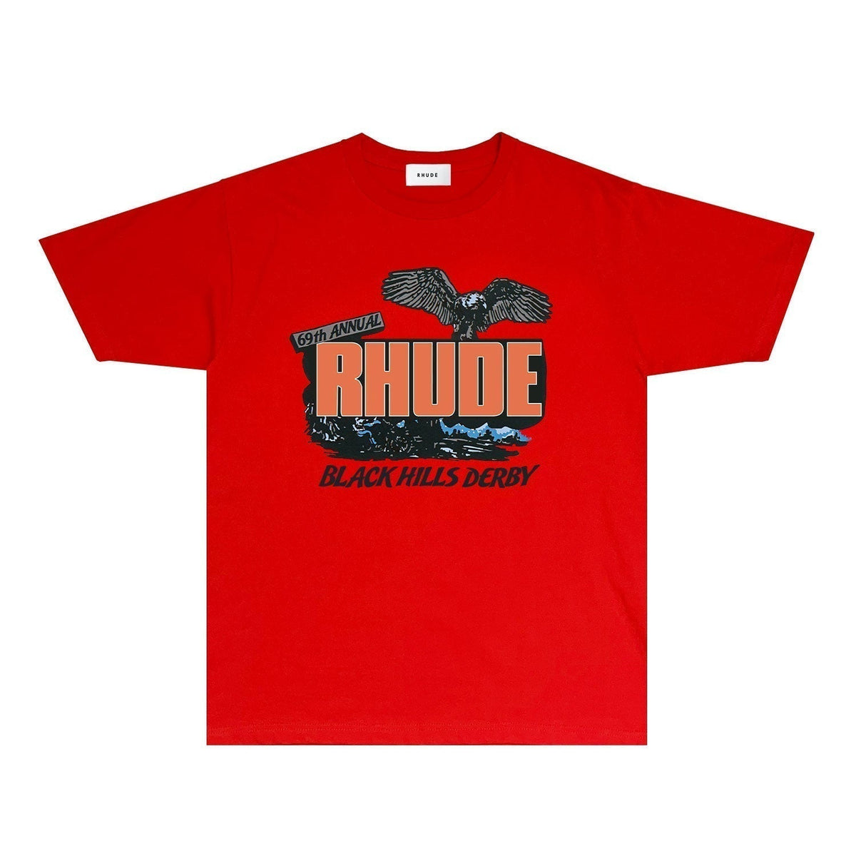 Rhude T-shirts Printed Trendy Pure Cotton