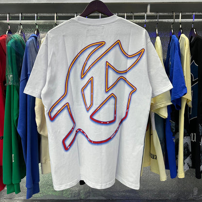 Godspeed T-shirts Skull Racing Printed Cotton Casual Short Sleeves Men and Women