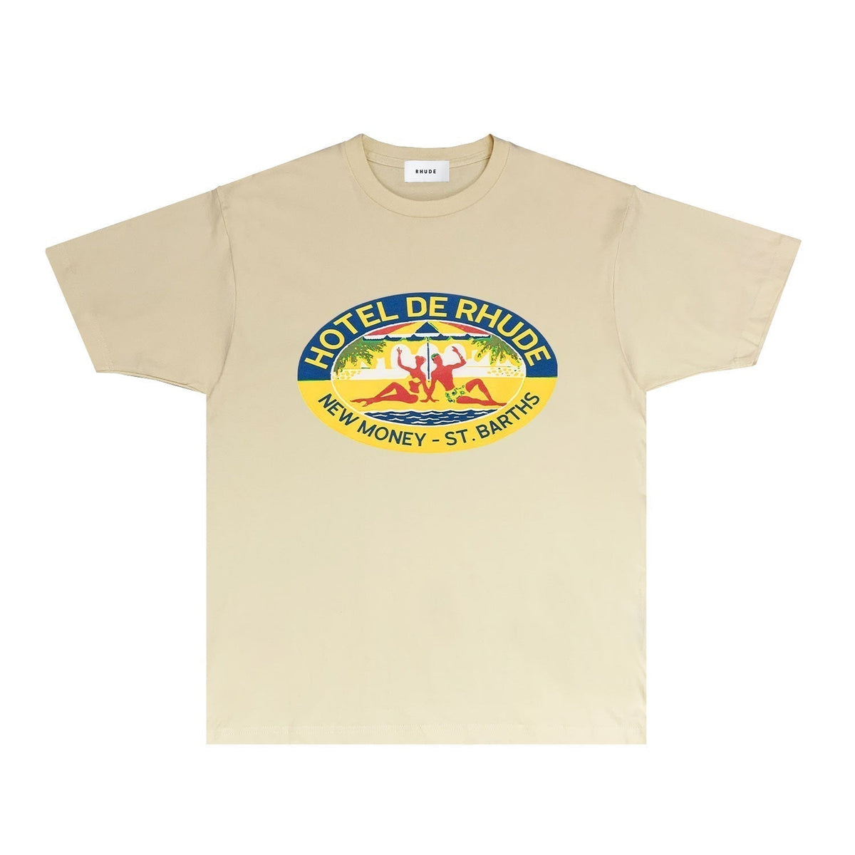 Rhude T-shirts Printed Trendy Pure Cotton