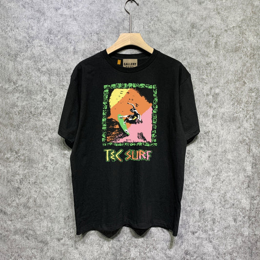 Gallery Dept T Shirt Retro Printed Loose Short-Sleeved Shirt