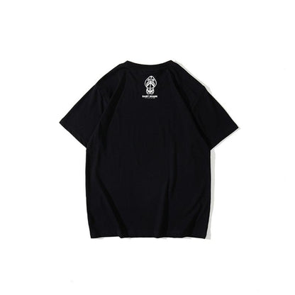 Bathing Ape T-Shirt Spring/Summer Red Shark Pattern T-shirt Short Sleeve