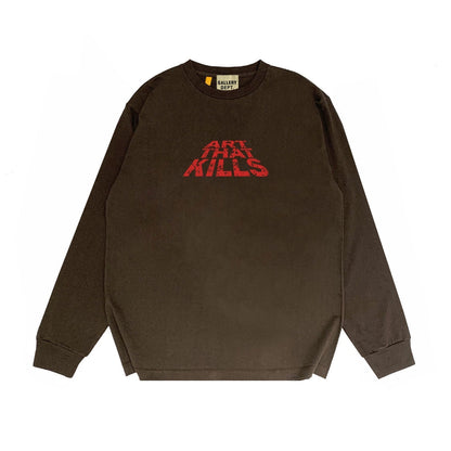 Gallery Dept Long Sleeved Shirt Fashion Brand Long Sleeve Long-Sleeved T-shirt Blouse