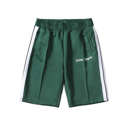 Palm Angle Shorts Palm Angels Casual Striped Shorts Elastic Men and Women Sports