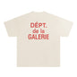 Gallery Dept T-Shirt Alphabet Slogan Short Sleeve T-Shirt