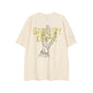 Gallery Dept T Shirts Short Sleeve Los Angeles Gallery Dept Male and Female Couples Wear Loose BF