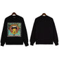Palm Angels Sweatshirts Painted Mouth Logo Print Long Sleeve Crew Neck Sweater