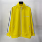 Palm Angle Sweatshirt Palm Angels Black and White Striped Stand Collar Jacket Men and Women Loose Sports
