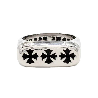 Chrome Heart Ring Cross Glossy