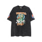 Gallery Dept T Shirts Los Angeles Street Retro Gallery Dept Printed Cartoon Short Sleeve T-shirt