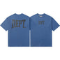 Gallery Dept T-Shirt Hand Painted Ink Splashing Alphabet Washed Retro Short Sleeve T-Shirt