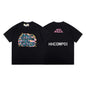 Gallery Dept T-Shirt Ink-splashing Tie-dye Alphabet Short Sleeve T-Shirt