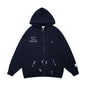 Gallery Dept Hoodie Loose Casual Cardigan Distressed Hoodie