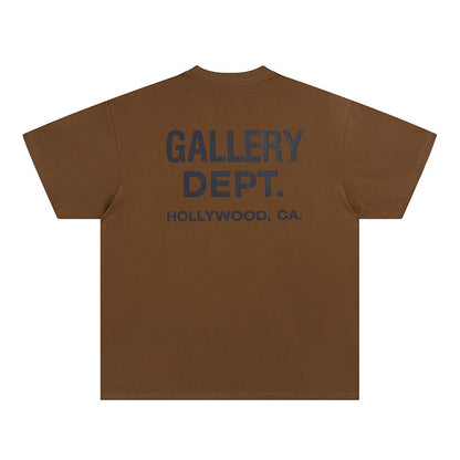 Mens T-shirts GALLERY DEPT printed round neck short-sleeved T-shirt pure cotton