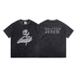 Gallery Dept T-Shirt Ink-splashing Tie-dye Alphabet Short Sleeve T-Shirt