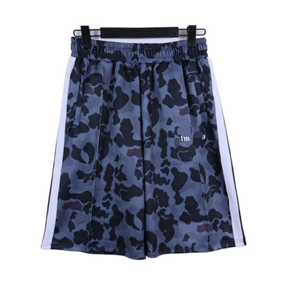 Palm Angle Shorts Palm Angels Casual Camouflage Printed Logo Shorts for Men and Women