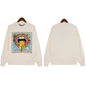 Palm Angle Sweatshirt Palm Angels Color Logo Printing Long Sleeve Crew Neck Sweater Men and Women