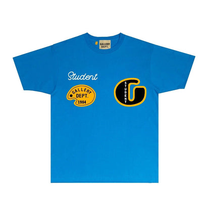Gallery Dept T Shirt Retro Printed Loose Short-Sleeved Shirt
