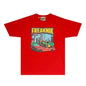 Gallery Dept T Shirt Retro Printed Loose Short-Sleeved Shirt