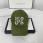 Palm Angels hats flame alphabet palm tree embroidered distressed baseball cap