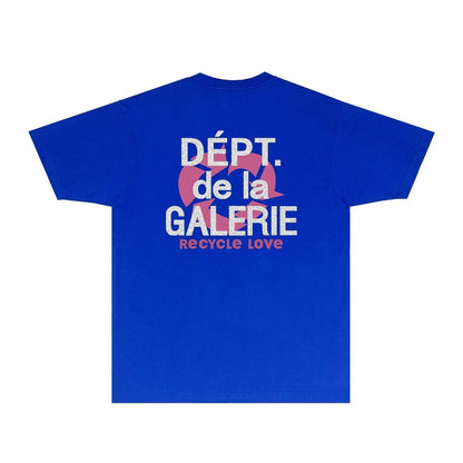 Gallery Dept T Shirt Retro Printed Loose Short-Sleeved Shirt