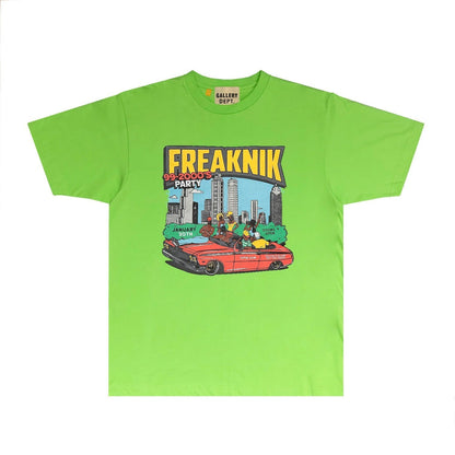 Gallery Dept T Shirt Retro Printed Loose Short-Sleeved Shirt